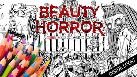 Alan Roberts The Beauty Of Horror Coloring Book Bloody Disgusting