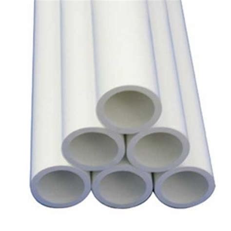 White Hard Tube Round Pvc Rigid Pipe Nominal Size 63 Mm To 200 Mm At