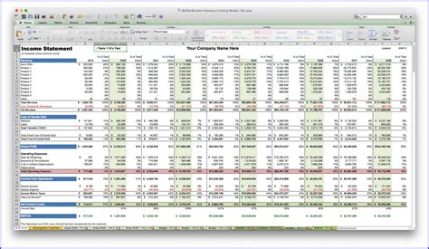 6 Business Plan Template In Excel Excel Templates Riset