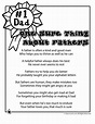 Father's Day Poem - One Sure Thing - Woo! Jr. Kids Activities