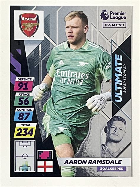 001 Aaron Ramsdale Arsenal Goal Machine Panini Adrenalyn Xl Premier League 202122 Card Solve