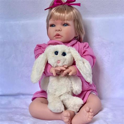 boneca bebe reborn princesa siliconad barata loira cílios r 145 99 em mercado livre
