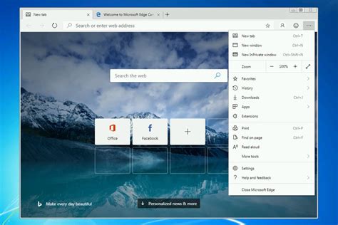 El Nuevo Navegador Edge De Microsoft Está Disponible Para Windows 7