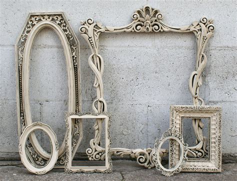 Shabby Chic Picture Frames French Romantic Ivory Ornate With