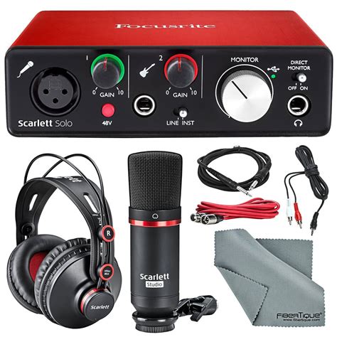 Focusrite Scarlett 2i2 Studio 3rd Gen Usb Audio Interface Bundle For