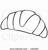 Croissant Clipart Vector Illustration Royalty Outline Clip Any Rf Clipground sketch template