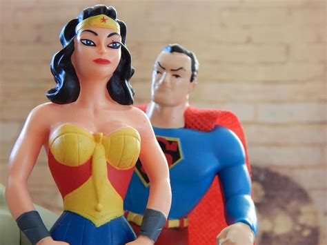 Wonder Woman Superman Superhero Strong Man Woman Powerful