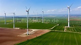 Wipperdorf aus der Vogelperspektive: Windenergieanlagen (WEA) auf einem ...