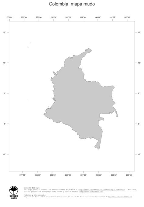 Mapa Colombia Mapas Colección Continente América Del Sur Record Colombia