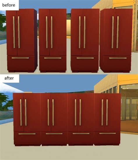 Seamless Fridges By G1g2 At Simsworkshop Sims 4 Updates