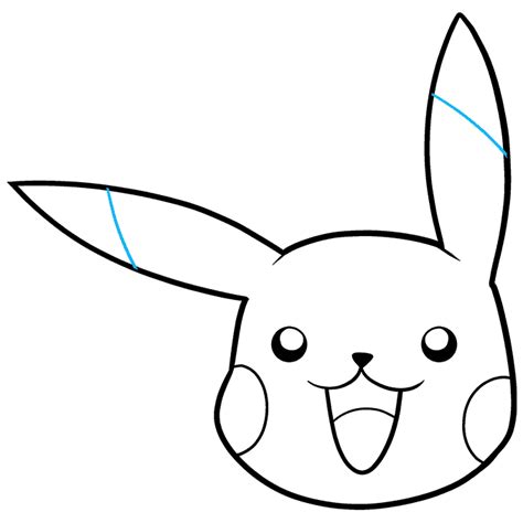 How To Draw An Easy Pikachu Face Really Easy Drawing Tutorial