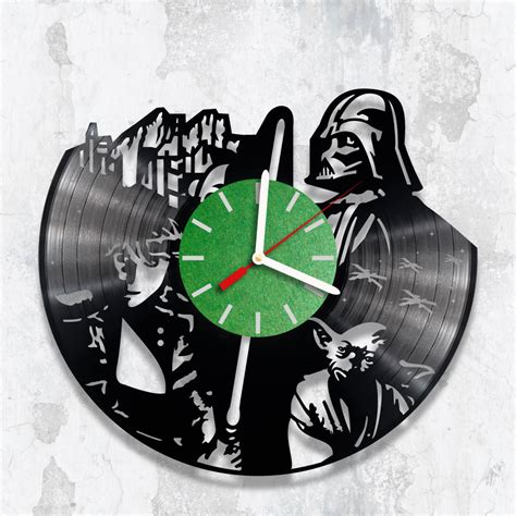 Vinyl Clock Star Wars Clock Wall Clock Handmade Clock