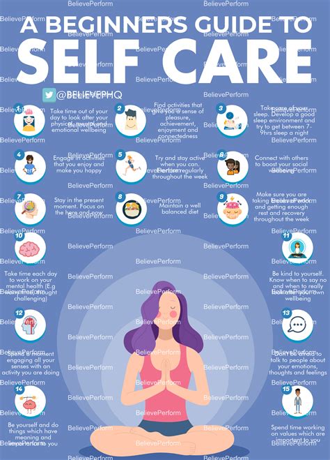 A Beginners Guide To Self Care Believeperform The Uks Leading