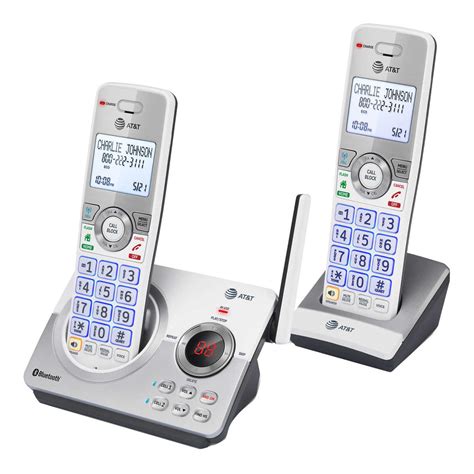 Atandt Dect 60 2 Handset Answering System With Connect To Cell Smart