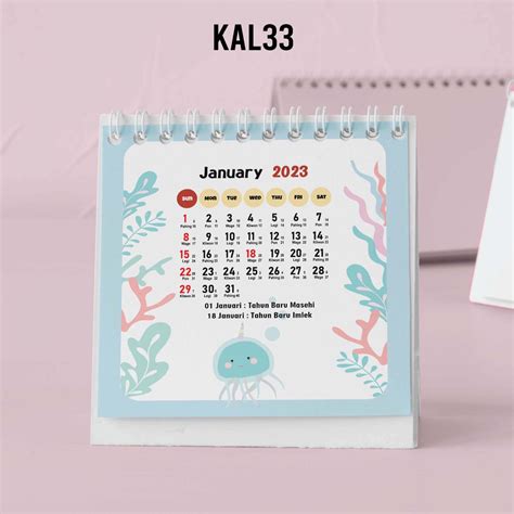 Jual Artomaringi Kalender Mini 2023 Kalender Meja 2023 Custom Kal33