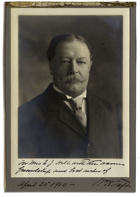 President William Howard Taft Autographed Photo 1910