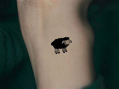Black Sheep Temporary Tattoo Etsy