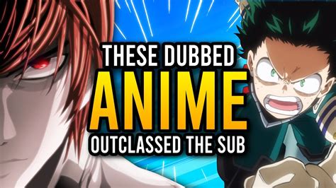 Top 10 Of The Best Dubbed Anime Youtube