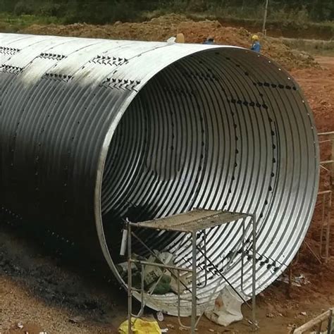 Large Diameter Corrugated Drainage Pipe Galvanized Steel Pipe Size My