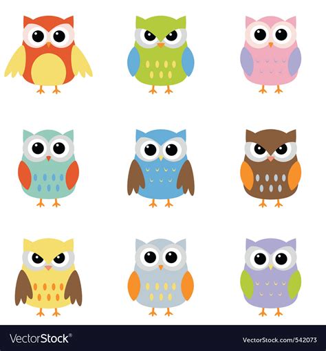 Owl Cartoons Royalty Free Vector Image Vectorstock