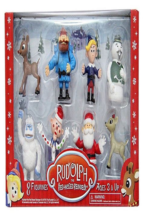 Rudolph The Red Nosed Reindeer Figurines From The Classic Movie Set Of