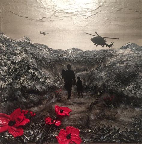 In Safe Hands Original Painting By Jacqueline Hurley War Poppy