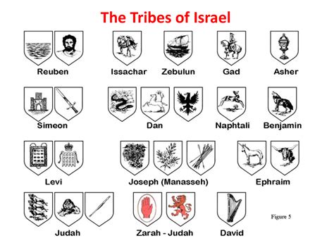 12 Tribes Of Israel In Hebrew Symbols