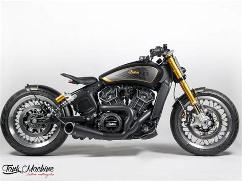 Indian Scout Bobber Exhaust Custom By Tank Machine Review 2020 Indian Motorcycles Triumph