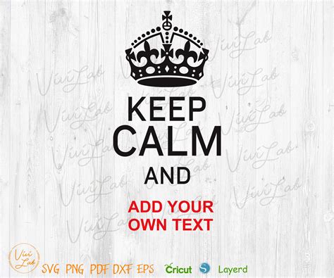 Keep Calm And Svg Png Vector