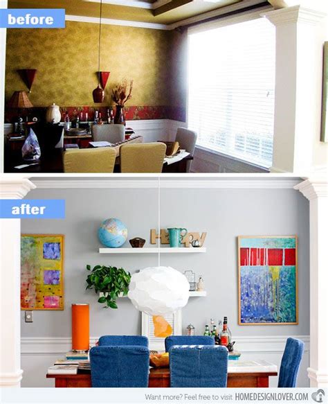 15 Before And After Pictures Of Dining Room Makeovers Home Design