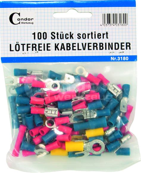 Assortiment de cosses Qualité professionnelle 100 pcs