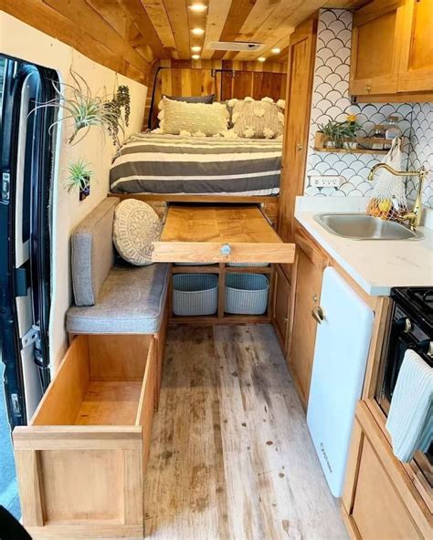 Small Camper Van Interior Ideas For Your Inspiration Campervan Interior Van Interior Van Home