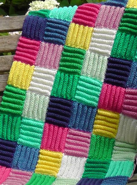 Free knitting pattern for sampler blanket in bulky yarn. Scrap and Stash Afghan Knitting Patterns | In the Loop ...