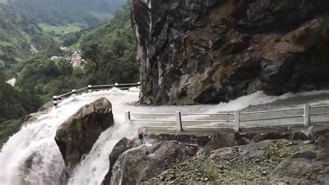 The Worlds Most Dangerous And Scariest Road Runs Through A Waterfall
