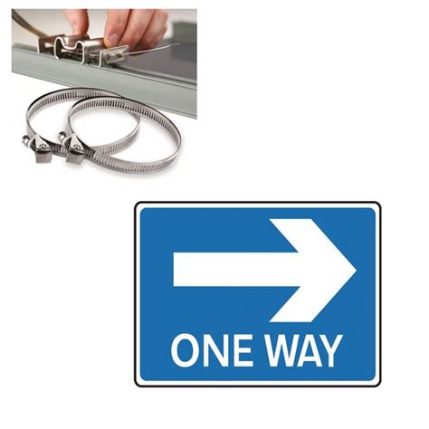 One Way Right Traffic Sign And Installation Kits Seton