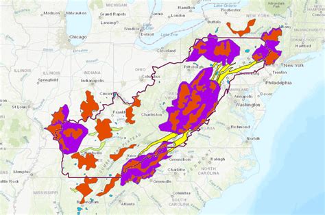 Central Appalachia Action Program Master Map Data Basin