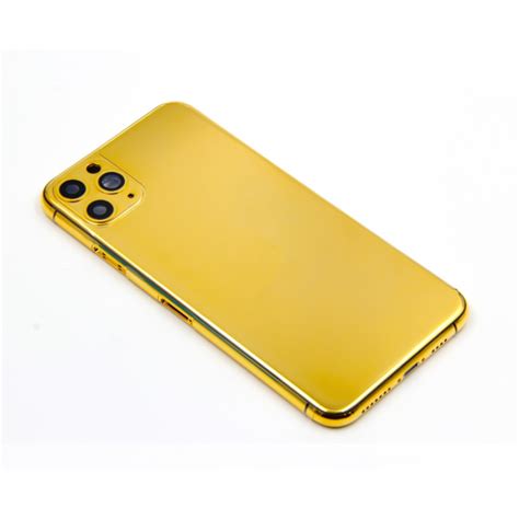 For Iphone 11 Pro Max 24k Gold Plated Housing Replacement Cover For