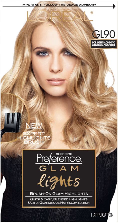 Loreal Superior Preference Glam Lights Dyed Blonde Hair Box Hair Dye Boxed Hair Color