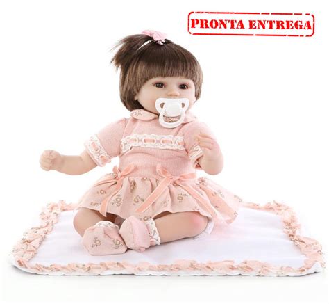 boneca bebê reborn 52cm girafa de brinde pronta entrega r 635 90 em mercado livre