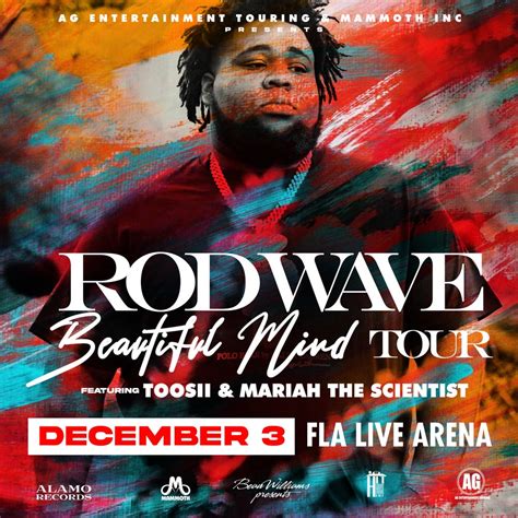 rod wave announces upcoming 2022 tour amerant bank arena