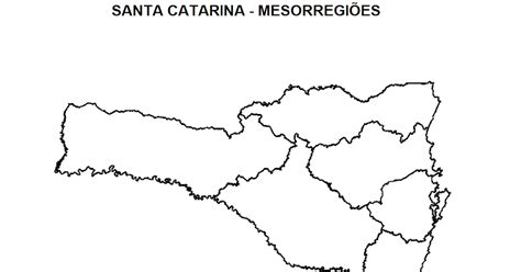 Mapa Mesorregi Es De Santa Catarina Para Colorir Suporte Geogr Fico
