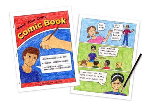Make Your Own Comic Book · Art Projects For Kids Book Art Projects