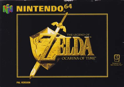 The Legend Of Zelda Ocarina Of Time 1998 Nintendo 64 Box Cover Art