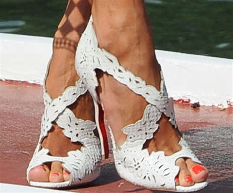 Alessandra Ambrosio Debuts Unreleased Louboutin Decoupadiva Heels Upon Arriving In Italy For