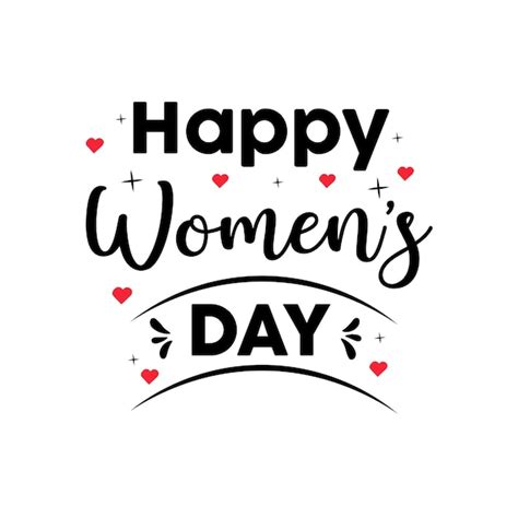 Premium Vector Happy Womens Day Typography Quotes International