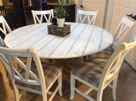 Round Farmhouse Table And Chairs Round Farmhouse Table Round