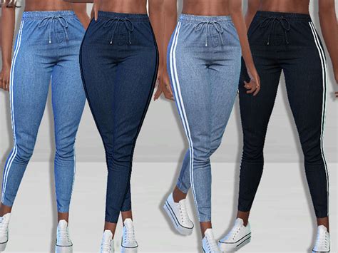 Denim Joggers By Pinkzombiecupcakes At Tsr Sims 4 Updates