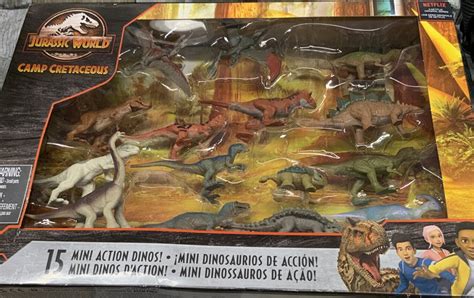 ⚡️jurassic World Camp Cretaceous 15 Mini Action Dinosau