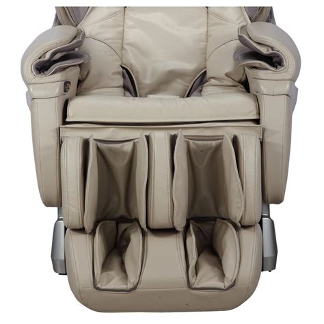 titan pro series tan faux leather reclining massage chair tp 8500cream the home depot