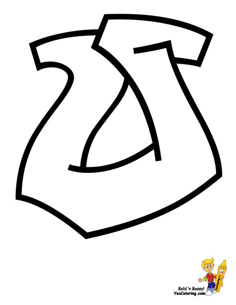 Cool Graffiti Abc Coloring Pages Numbers Free Alphabet Coloring